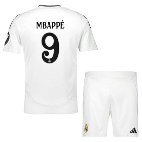 Goedkope Real Madrid Mbappé 9 Kids Thuistenue 2024-25